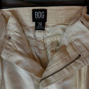 Never worn, white BDG wide leg jeans